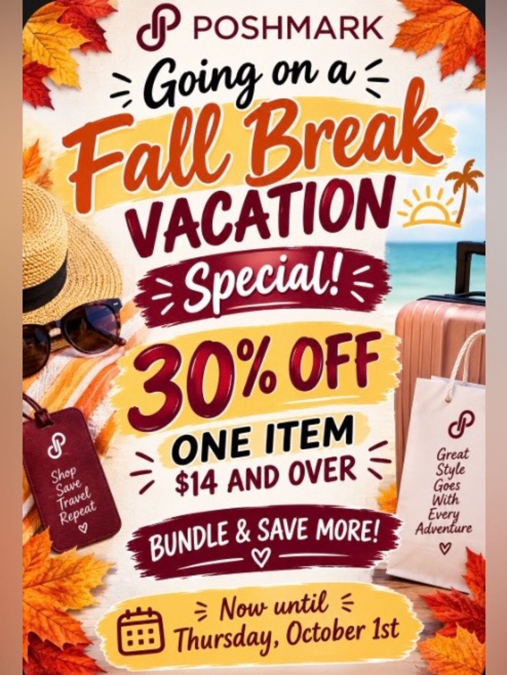 Fall Break Vacation Special Sale